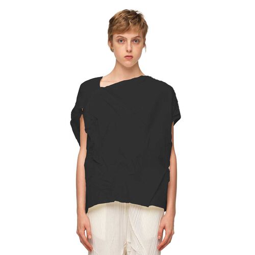 La Vaca Loca Pleated Cap Sleeve Top