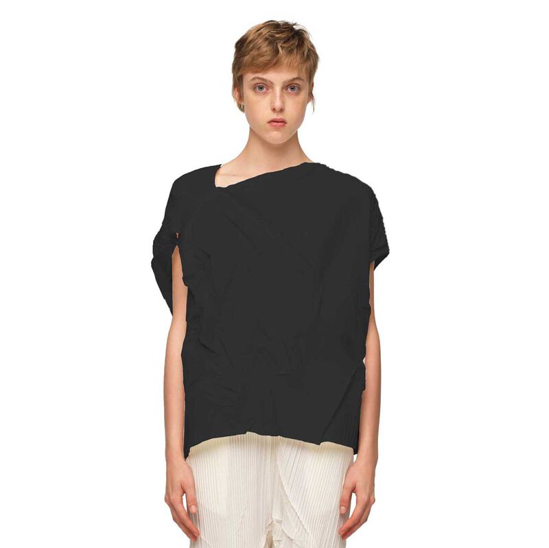 La Vaca Loca Pleated Cap Sleeve Top image number 0