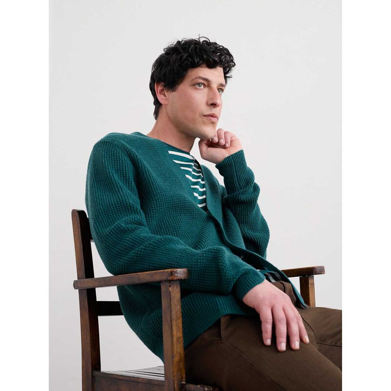 Seasalt Cornwall Scott's Quay Cardigan Kingfisher image number 2