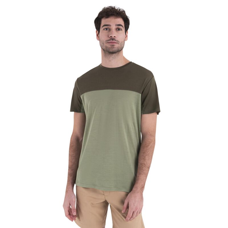 Icebreaker Mens Merino 125 Cool-Lite Sphere III SS Tee Colour Block image number 3