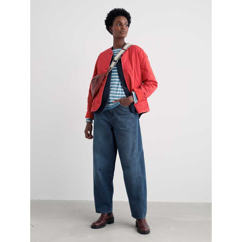 Seasalt Cornwall Swift Barn Jacket - Tomato image number 3