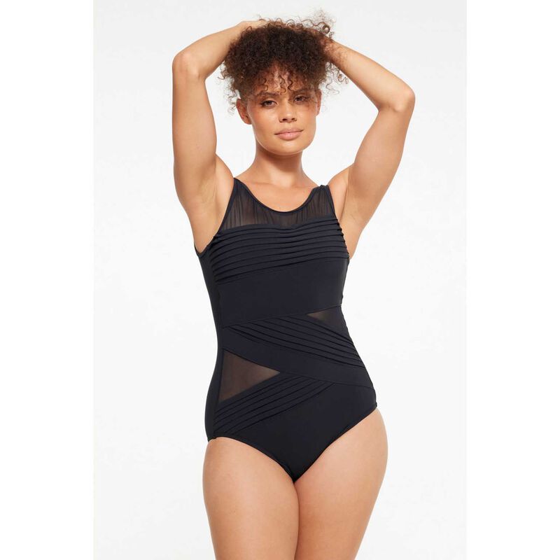 Togs Mesh Pleated Swimsuit image number 3