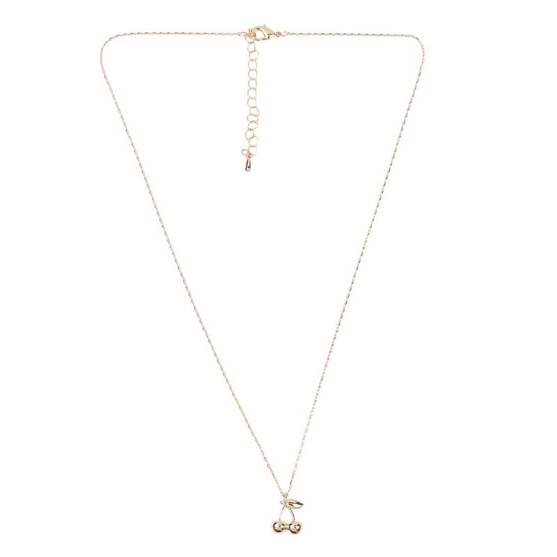 Stella + Gemma Necklace Gold Cherries image number 1