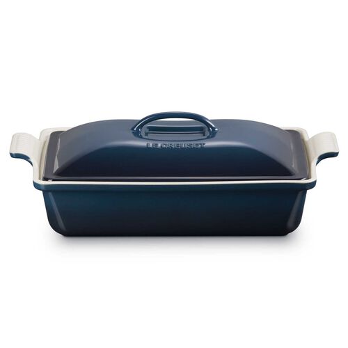 Le Creuset Heritage Covered Rectangular Dish 33cm Nuit