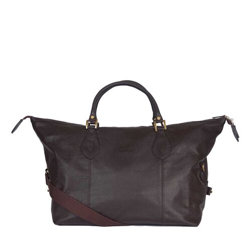 Barbour Leather Medium Travel Holdall