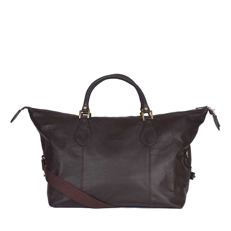 Barbour Leather Medium Travel Holdall image number 0