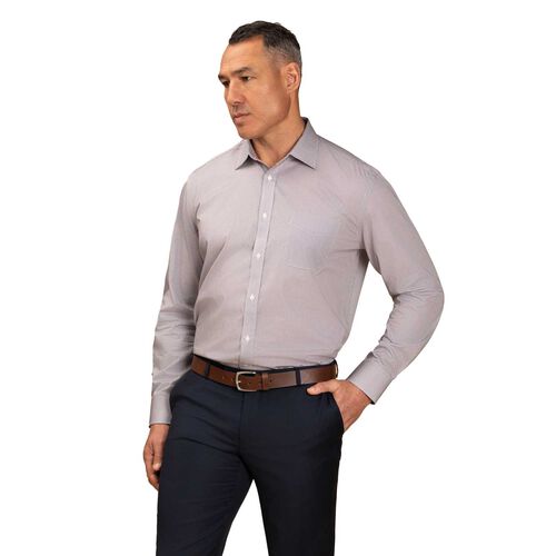 Rembrandt Sinatra Navy & Maroon Microdesign Shirt