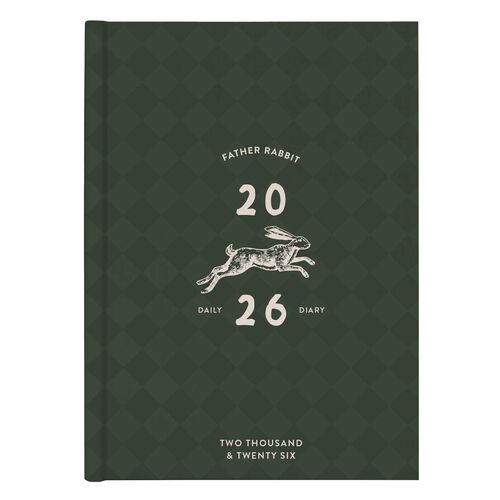 Father Rabbit Mosaic Tile Daily Diary 2026