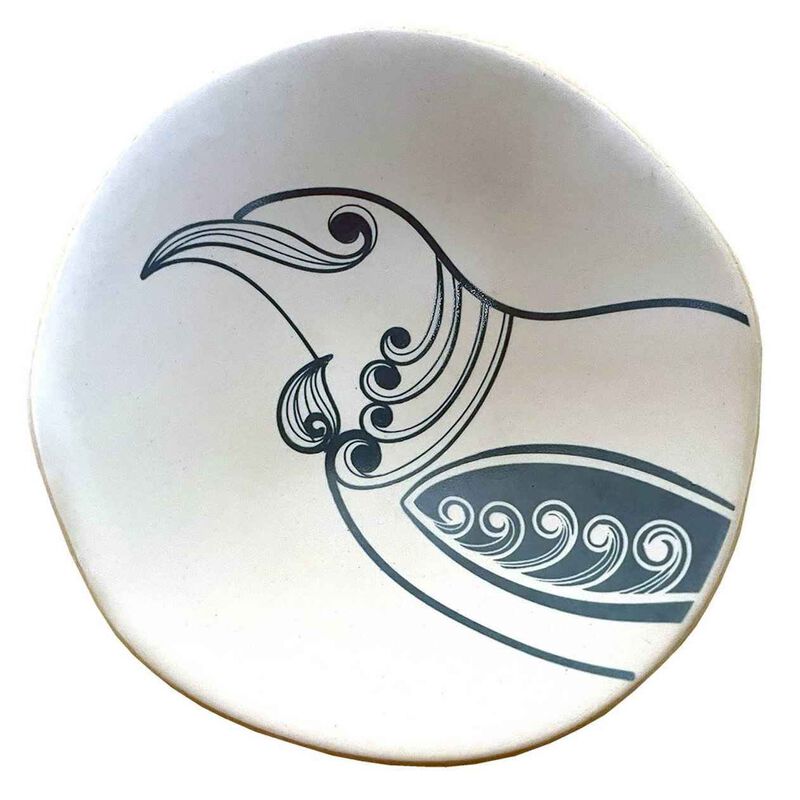 Jo Luping Tui Teal on White 7cm Porcelain Bowl image number 0