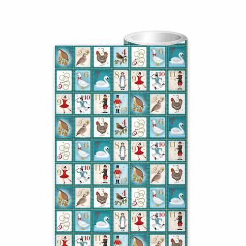Museums & Galleries 12 Days Of Christmas Roll Wrap