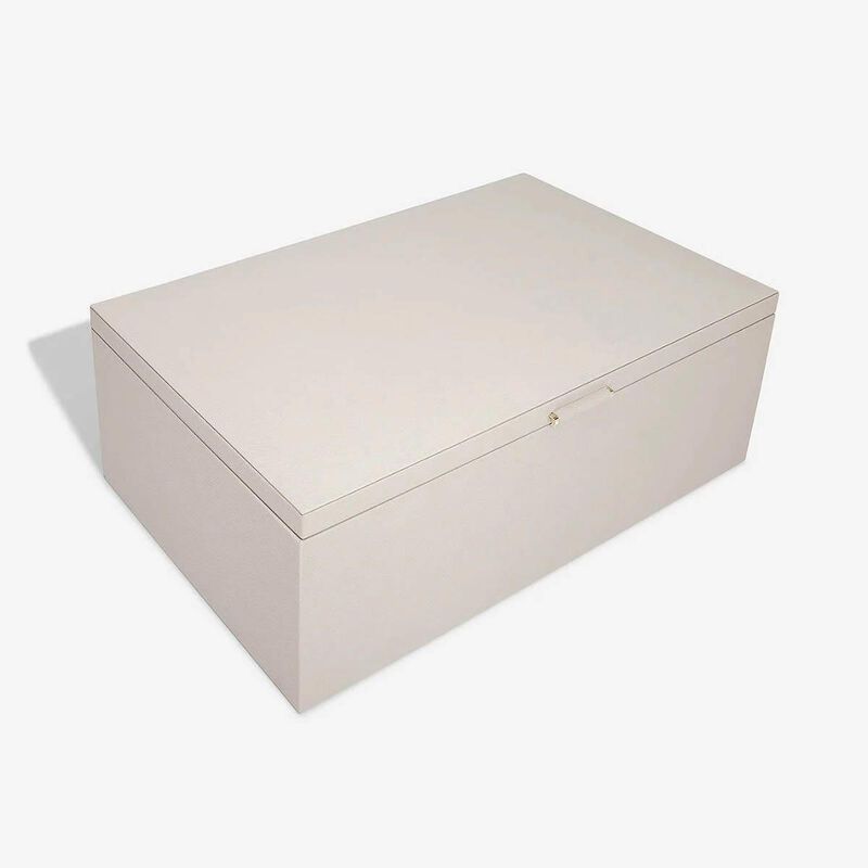 Stackers Large Lidded Storage Box Taupe image number 1