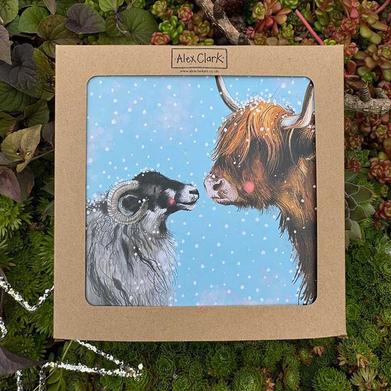 Alex Clark Christmas Festive Farm Box Of 8 Cards image number 1