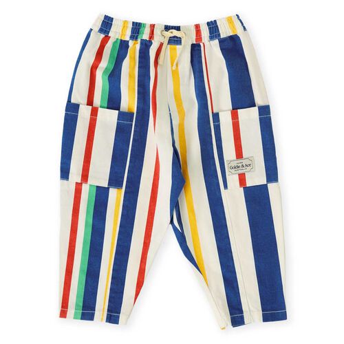 Goldie + Ace 90's Bold Stripe Kit Denim Pocket Pant 6M-2Y
