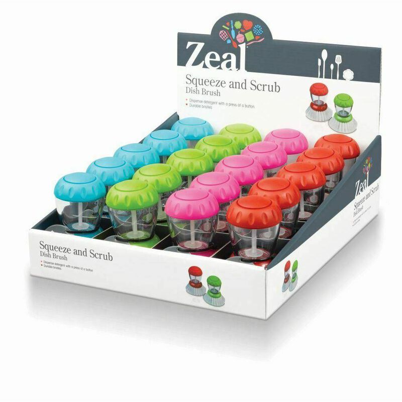 Zeal Dish Brush with Dispenser image number 1