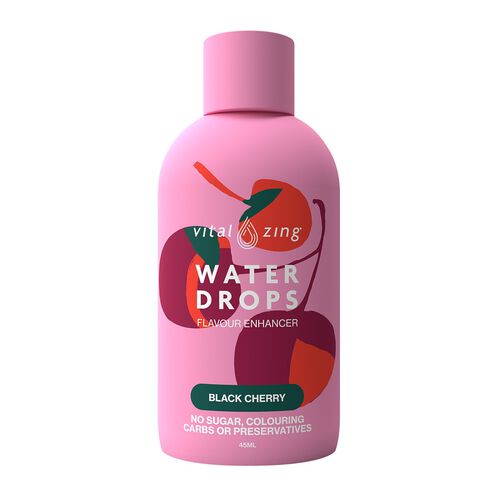 Vital Zing Water Drops Black Cherry 45ml