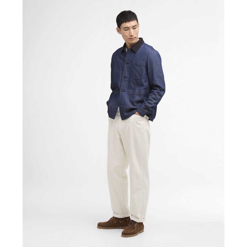 Barbour International Piligan Herringbone Denim Overshirt image number 3