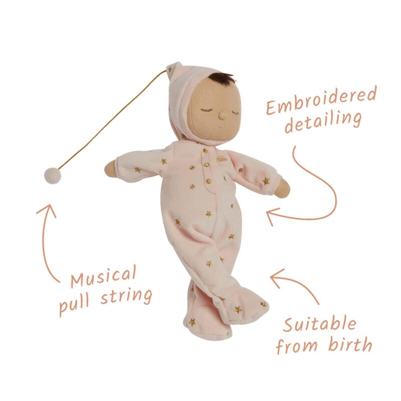 Olli Ella Lullaby Dozy Dinkum - Luna Ballet Pink image number 2