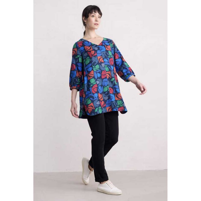 Seasalt Cornwall Loganberry Tunic Floral Cutout Mix image number 3