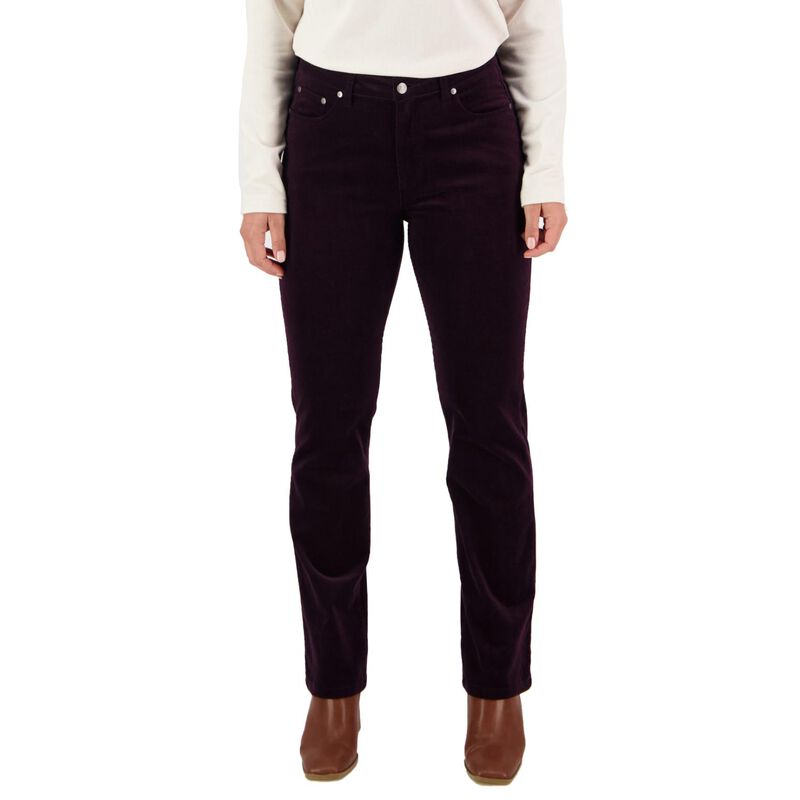 Vassalli Straight Leg Full Length Pinwale Cord Pant With Fly image number 3