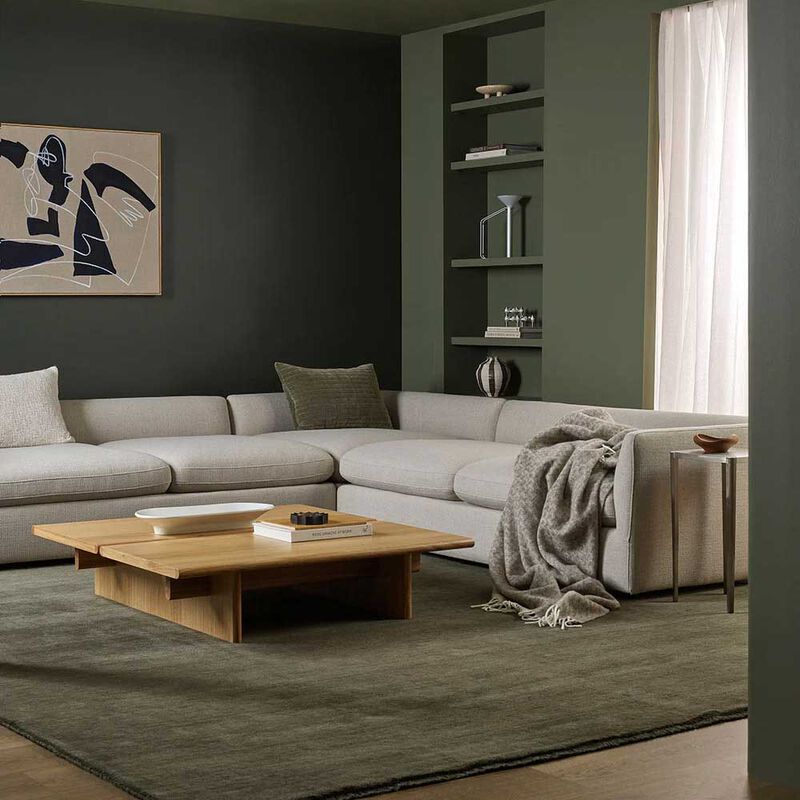 Baya Fiordland 100% NZ Lambswool Throw 190x220cm - Fawn image number 3