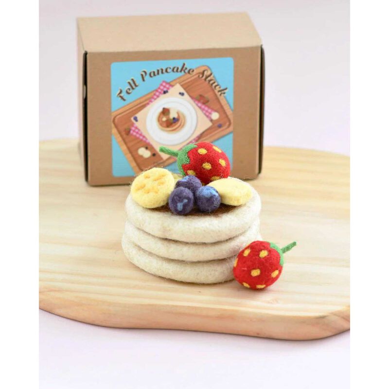 Tara Treasures Felt Pancake Stack Play Food Set image number 3