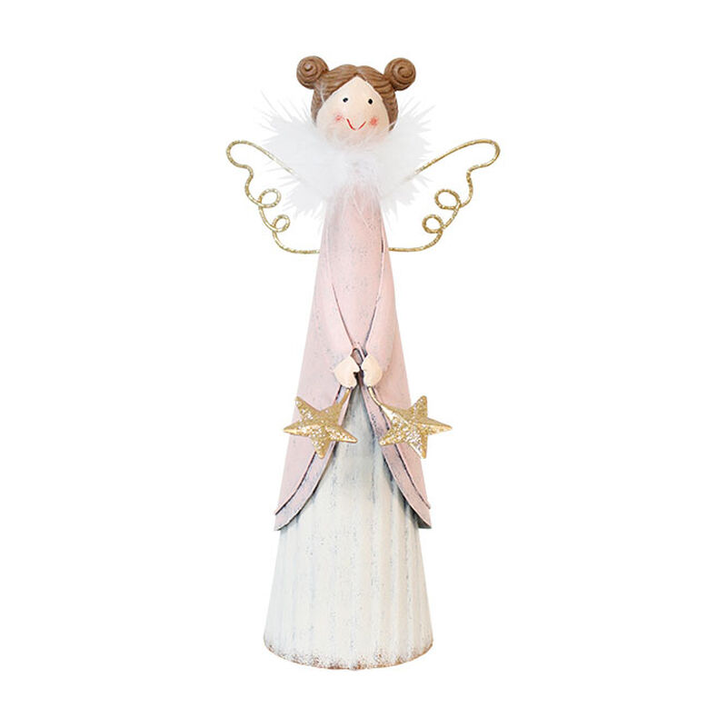 Metal Pink Angel With Stars Small image number 0