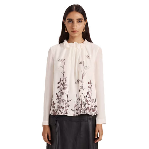 SABA Aurora Silk High Neck Top