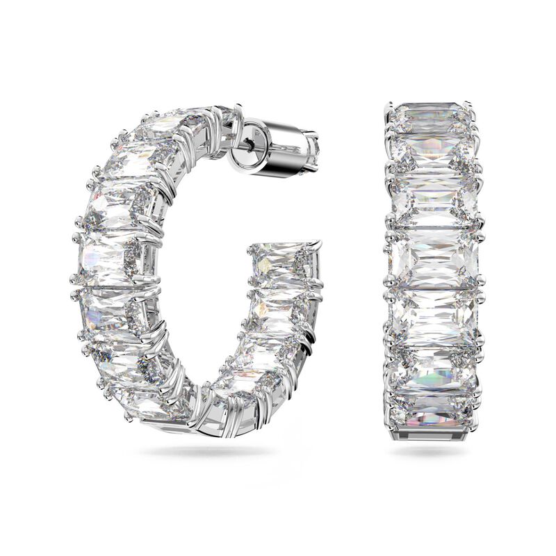 Swarovski Matrix Hoop Earrings image number 0