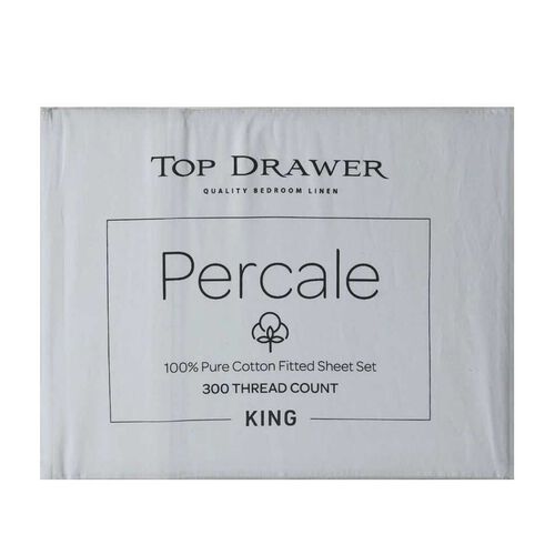 Top Drawer 300TC Cotton Percale Sheet Set