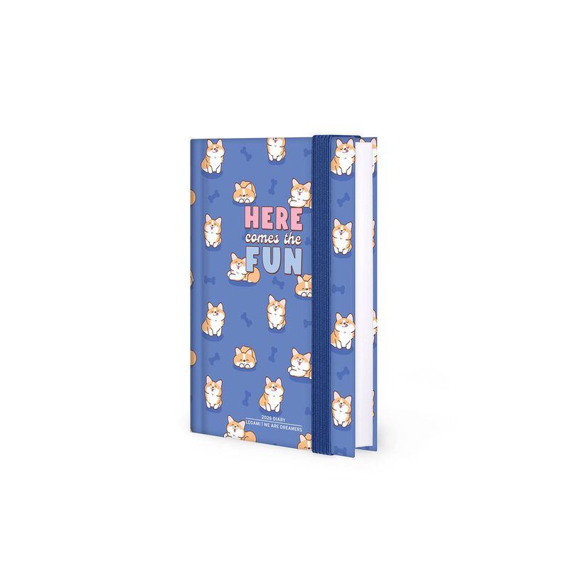 Legami Corgi 2026 Photo Daily Diary Small Blue image number 3