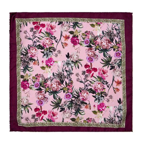 Cambridge Peonies Pocket Square