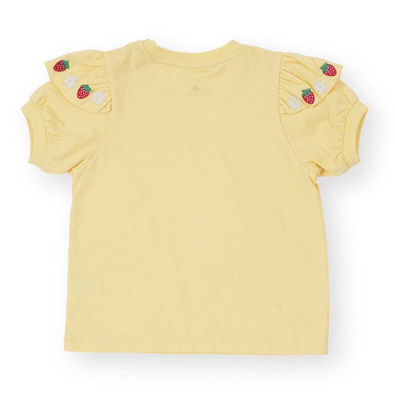 Goldie + Ace Flounce Shoulder Strawberry Top 1-2Y image number 1