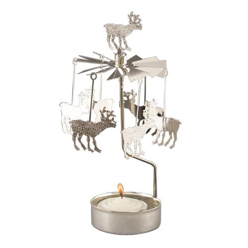 Pluto Produkter Candle Chime Reindeer Silver