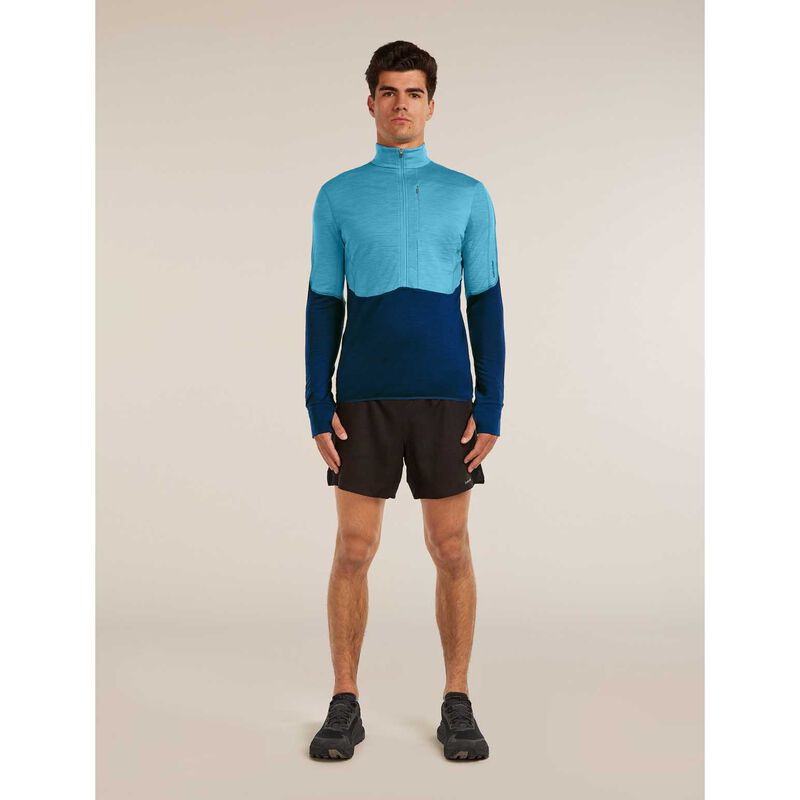 Icebreaker M Merino Blend 200 RealFleece Descender LS Half Zip image number 6