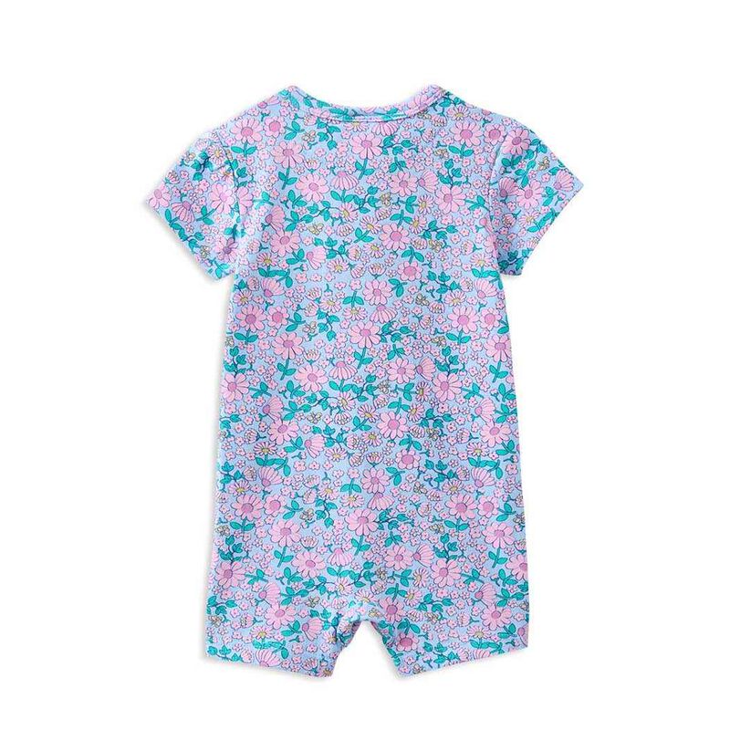 Milky Daisy Fields Zip Romper image number 1