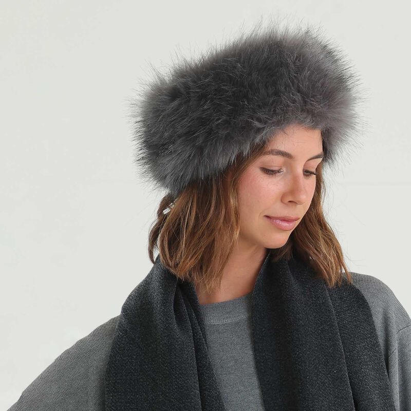 Morgan & Taylor Xenia Faux Fur Headband image number 5