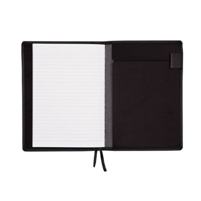 A6 Notebook With Leather Jacket-Black image number 1