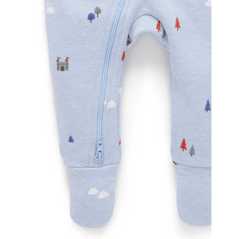 Purebaby Thick Zip Growsuit image number 2
