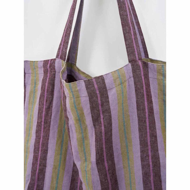 Citt&agrave; Biarritz Striped Market Bag image number 1