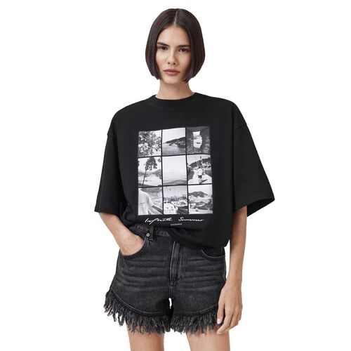 AllSaints Amelie Film Artwork Oversized T-shirt