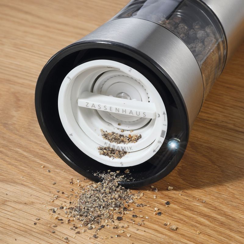 Zassenhaus Gera Electric USB Pepper Mill Stainless Steel image number 1