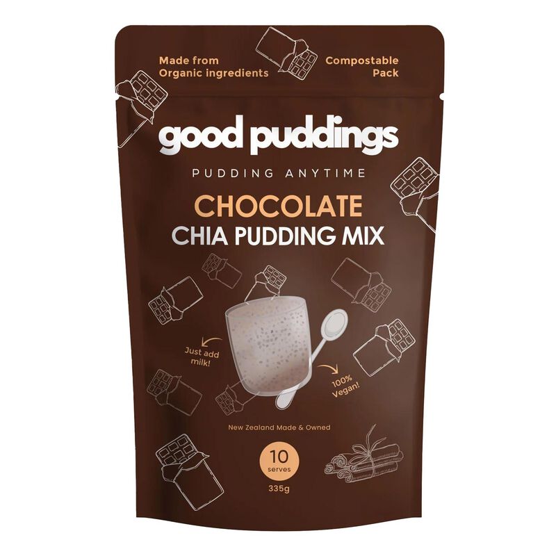 Good Puddings Chocolate Chia Mix 335g image number 0