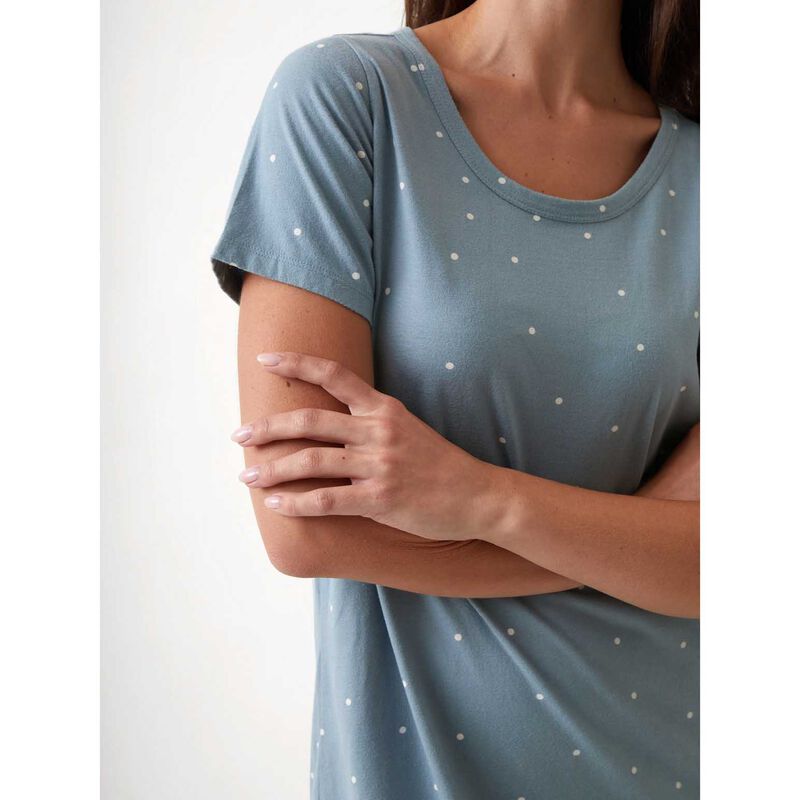 Wallace Cotton Georgie Organic Brushed Cotton Knit Tee Shirt Dress image number 2