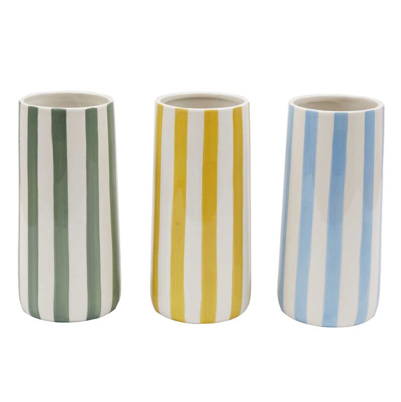 SIL Interiors Soleil Stripe Vase 11x21cm image number 1
