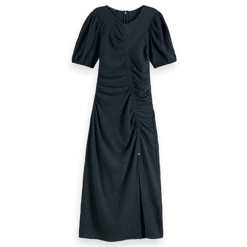 Scotch & Soda Open Structured Jersey Midi Dress image number 2