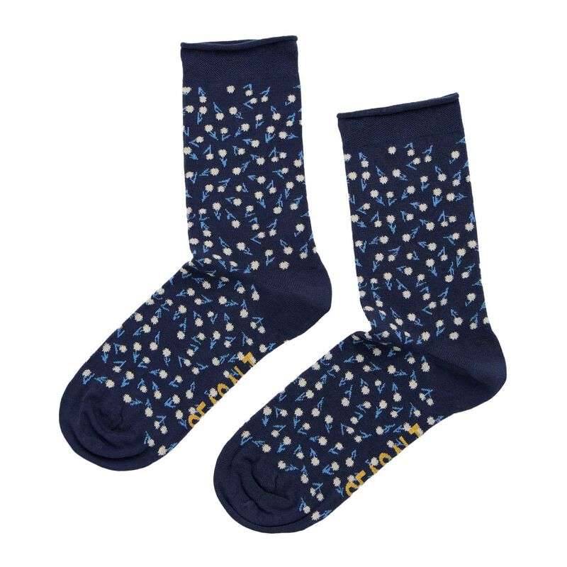 Seasalt Cornwall Arty Socks Bud Ditsy Marine image number 0