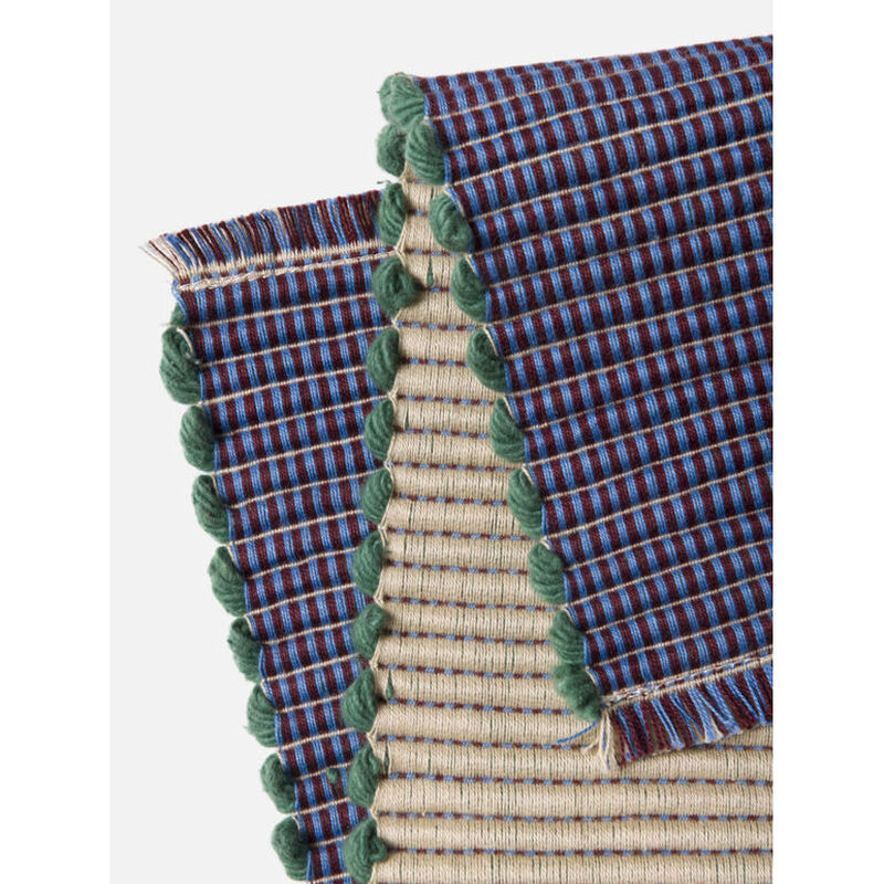 Citt&agrave; Albers Striped Placemat Wheat/Cornflower 45.5x30cm image number 1