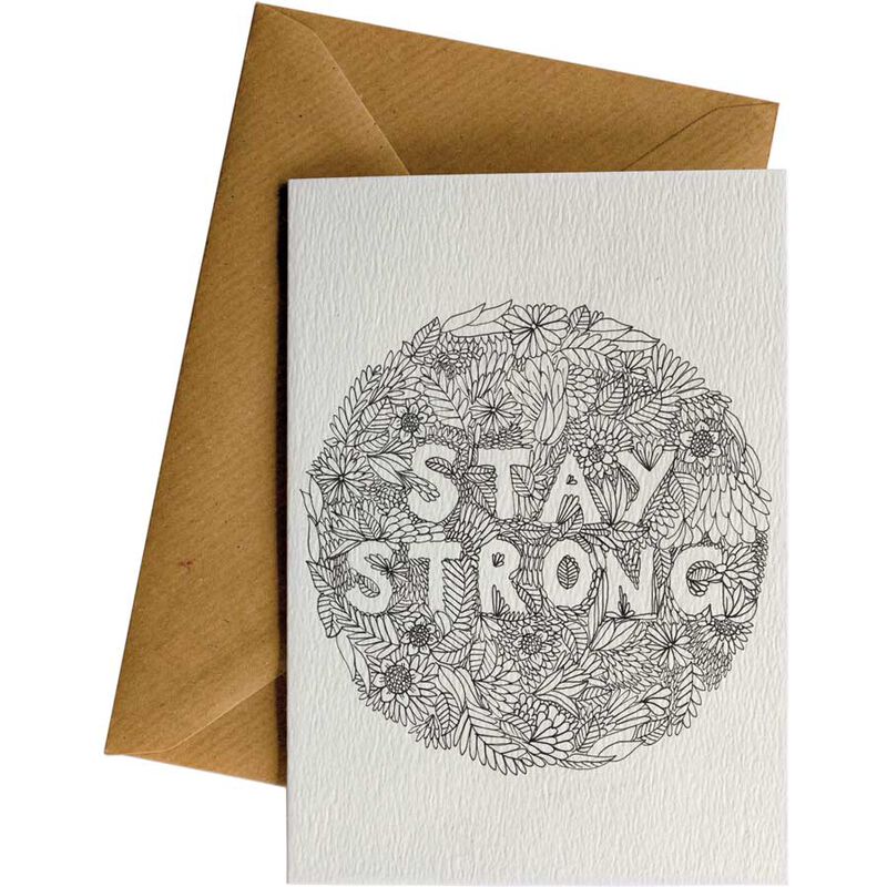 Little Difference Stay Strong Flowers Card image number 0