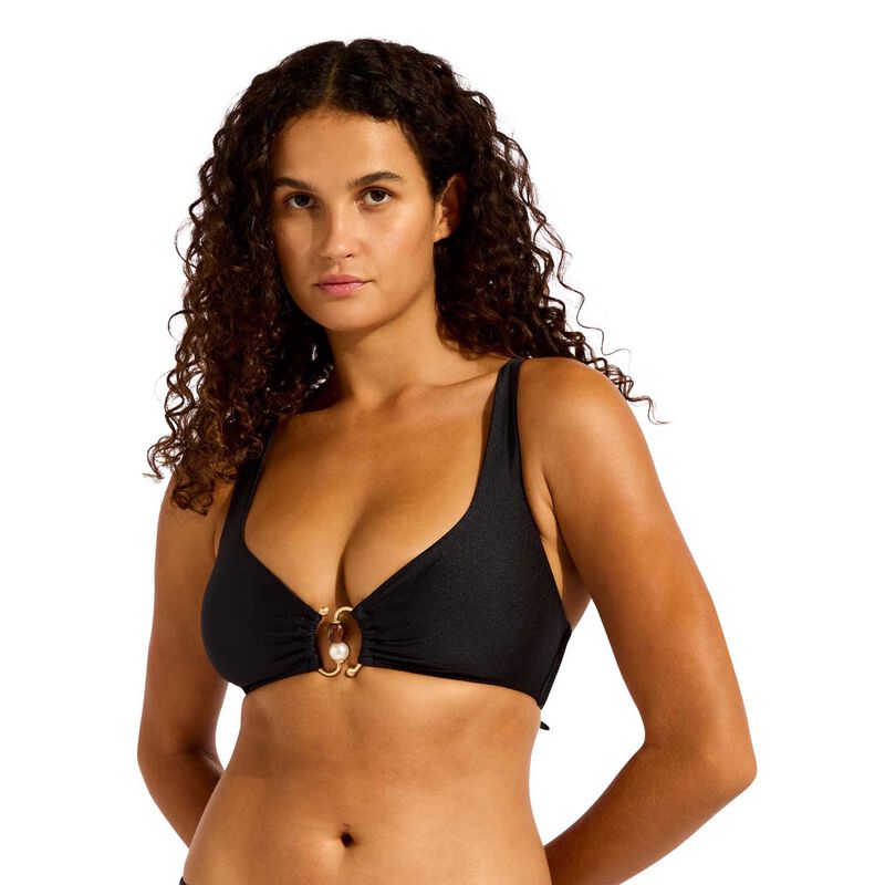 Seafolly Palermo Multi Fit Longline Tri Bikini Top Bra image number 0