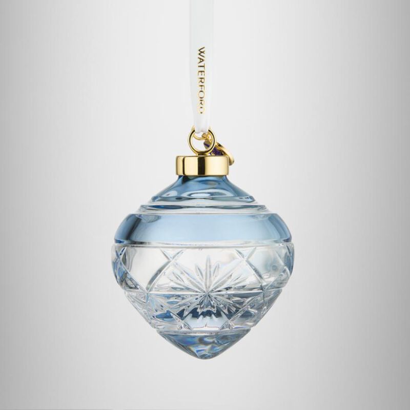 Waterford Winter Wonders Bauble Snowflakes Light Blue image number 2
